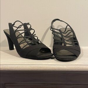 Impo Strappy Black Women's Heels